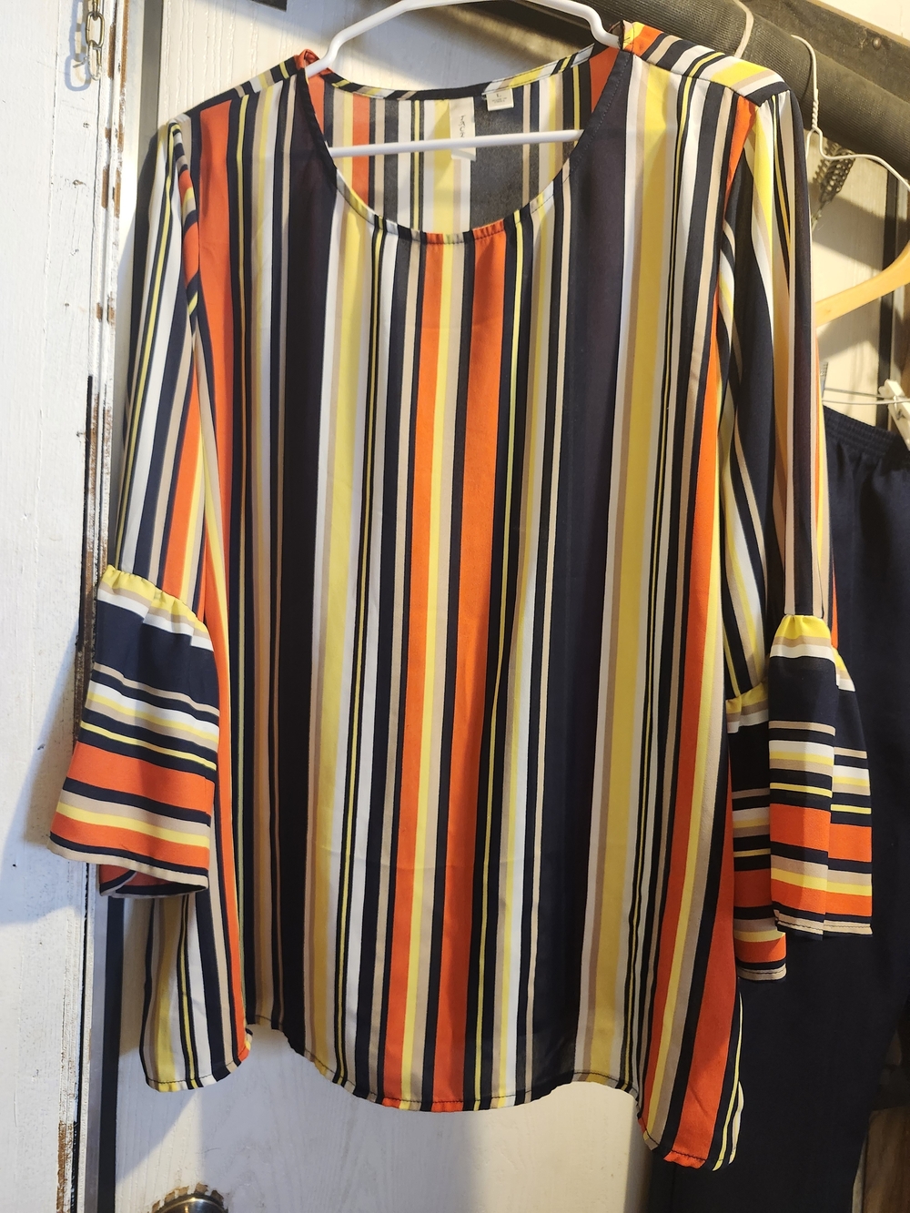 Tacera Color‑Pop Striped Blouse — Bright, Bold & Instantly Mood‑Boosting